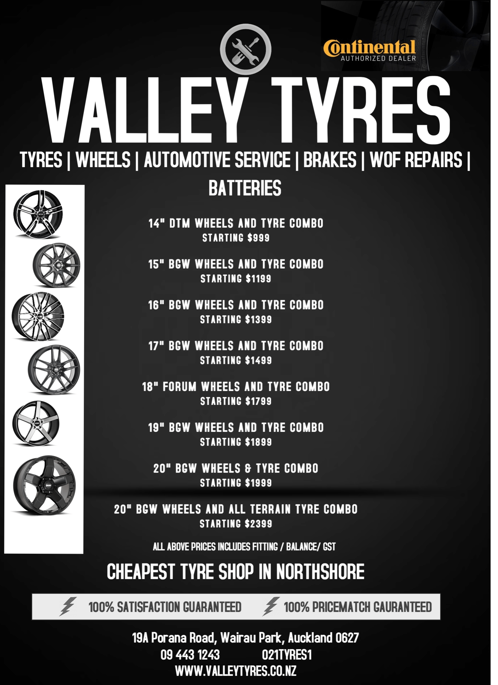 SPECIAL OF THE MONTH TYRE AND WHEEL COMBO